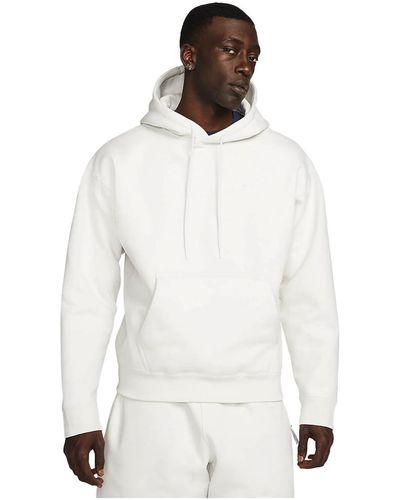 Nike Sweatshirt M NK Solo SWSH HW BB Hoodie aus Baumwolle - Weiß