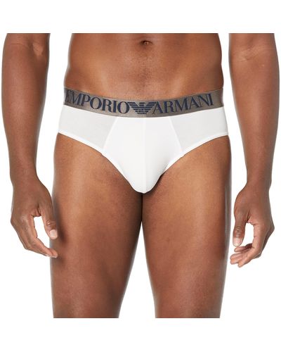 Emporio Armani Underwear Soft Modal Brief - Blau