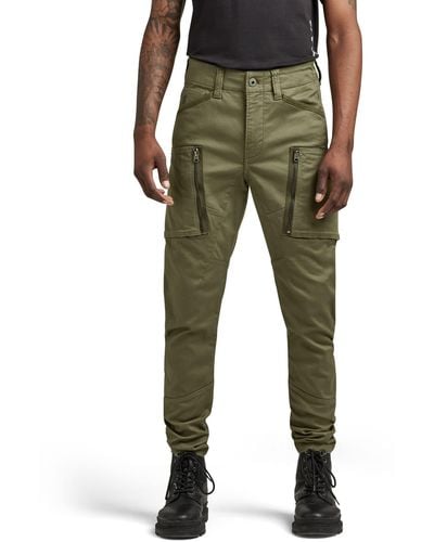 G-Star RAW Zip Pocket 3d Skinny Fit Cargo Pants - Green