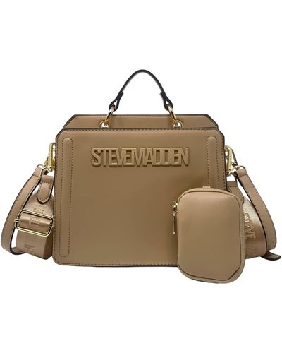 Steve Madden Bevelyn Convertible Crossbody Bag - Natural