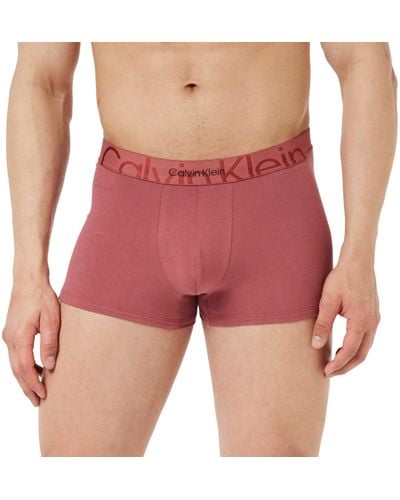 Calvin Klein Pantaloncino Boxer Uomo Cotone Elasticizzato - Rosso