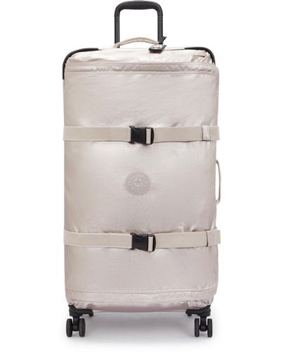 Kipling , Grande valigia a 4 ruote a 360° con cinghie elastiche, TSA Lock, 78 cm, 101 L, Metallico Glow, Luminosità metallizzata, - Neutro