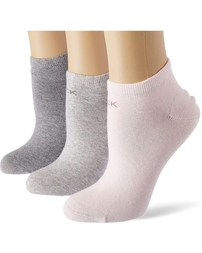 Calvin Klein Logo Liner Socks 3 Pack Scarpe da Ginnastica - Grigio