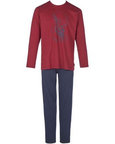 Tom Tailor Pyjama Melange 1er Pack - Rot
