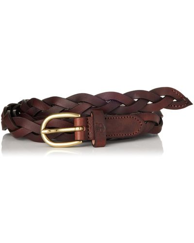 Timberland Braid Leather Belt Cinturón - Negro
