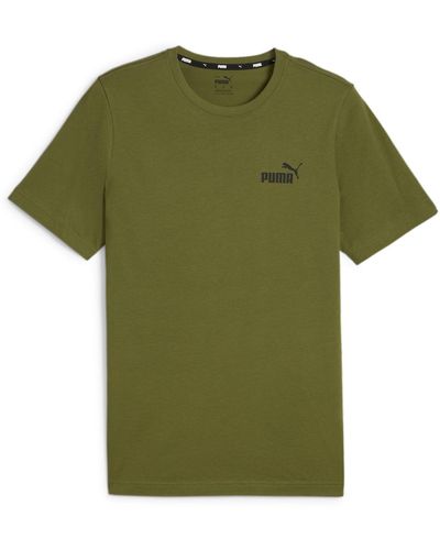 PUMA Camiseta con Logotipo Pequeño Essentials - Verde