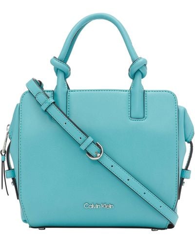 Calvin Klein Tinley Top Zip Mini Bag Crossbody - Blue