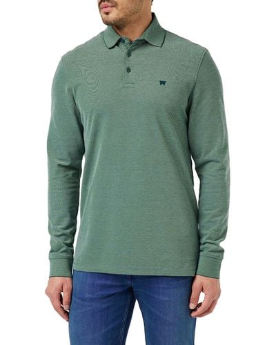 Wrangler LS Refined Polo Shirt - Verde