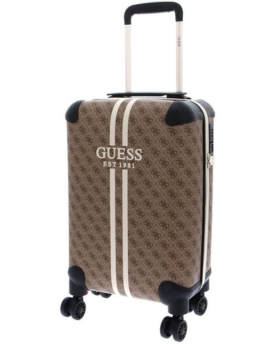 Guess Mildred Travel 4 Wheels Cabin Trolley 46 Cm - Brown