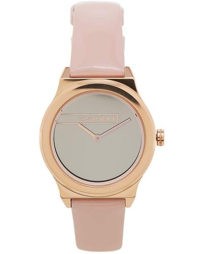 Esprit Analog Quarz Uhr mit Leder Armband ES1L019L0055 - Mehrfarbig