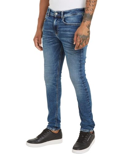 Calvin Klein Jeans Skinny mit Stretch - Blau