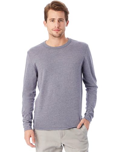 Alternative Apparel Mens The Keeper Long Sleeve Shirt - Blue