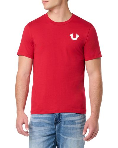 True Religion Ss Box Hs Tee - Red