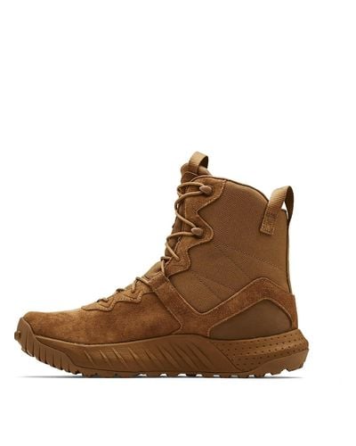 Under Armour Micro G Valsetz Leather Boots Military And Tactical - Brown