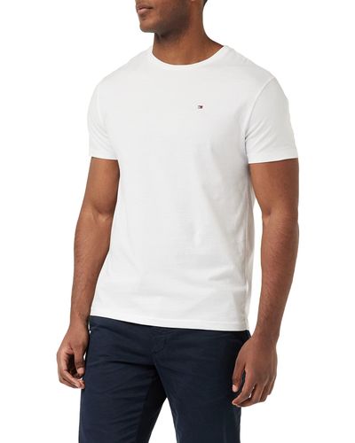 Tommy Hilfiger Cotton Cn Tee Ss Icon T-shirt - Wit