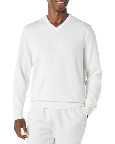 Amazon Essentials V-Neck Sweater Pullover - Weiß