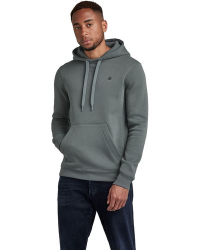 G-Star RAW Premium Core Hooded Sweatshirt - Grey