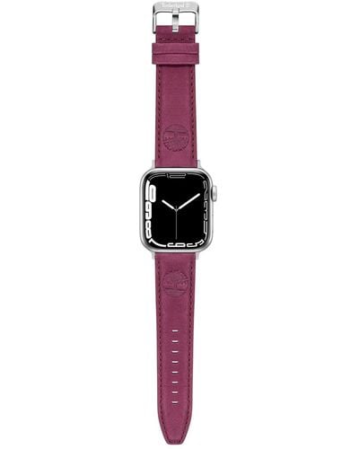 Timberland Tdoul0000114 Lacandon Magenta Leather Apple Strap - Pink