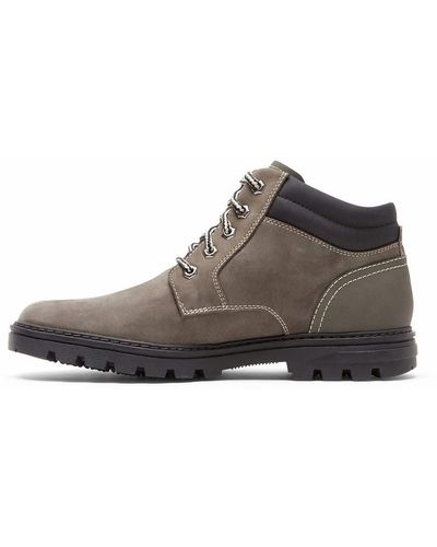 Rockport Wetter Or Not Plain Toe Boot Ankle - Braun