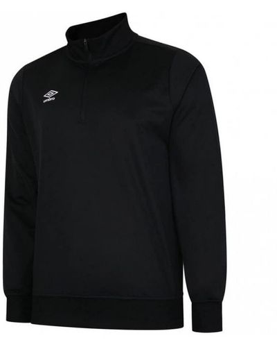 Umbro S Club Essential Half Zip Sweatshirt - Black