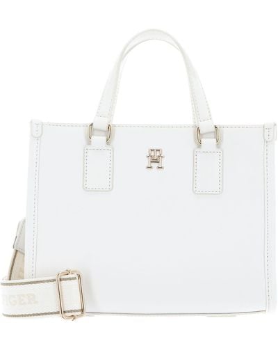 Tommy Hilfiger Th Monotype Mini Tote Aw0aw15977 Crossover - White