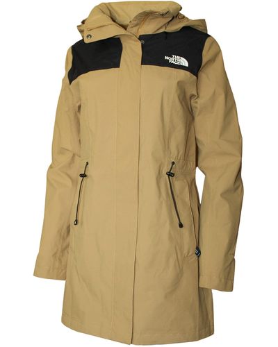 The North Face Olympia Rto Rain Long Full Zip Hooded Jacket - Natural