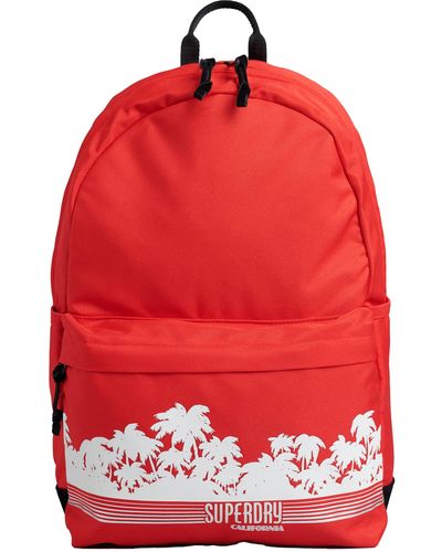 Superdry Vintage Graphic Montana Backpack - Red