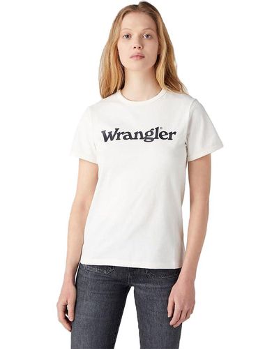 Wrangler Shrunken Band Tee T-Shirt - Weiß
