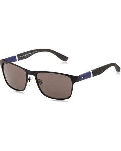 Tommy Hilfiger Th1283/s Rectangular Sunglasses - Black