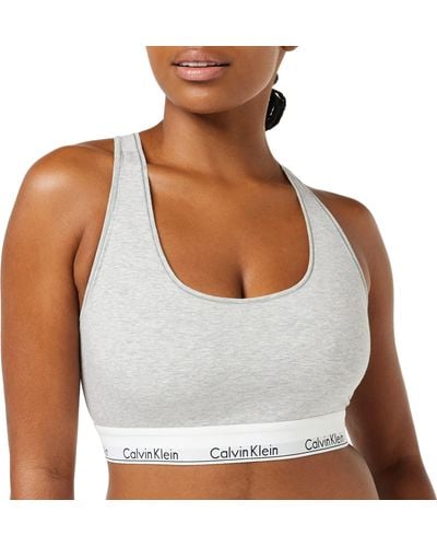 Calvin Klein Reggiseno a Bralette Donna Elasticizzato - Bianco