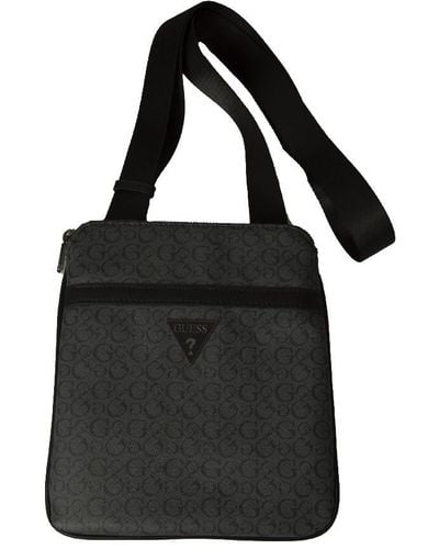 Guess N Umhängetasche Tasche Handtasche mit Logo Artikel HMTODDP3223 CROSSBODY FLAT CM 22 x 24 x 2 - Schwarz