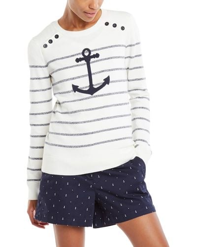 Nautica Striped Anchor Sweater - Multicolor