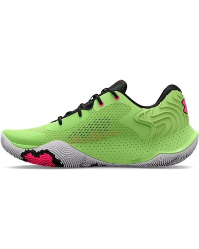 Under Armour Spawn 4 S Basketball Shoes Trainers Green 5