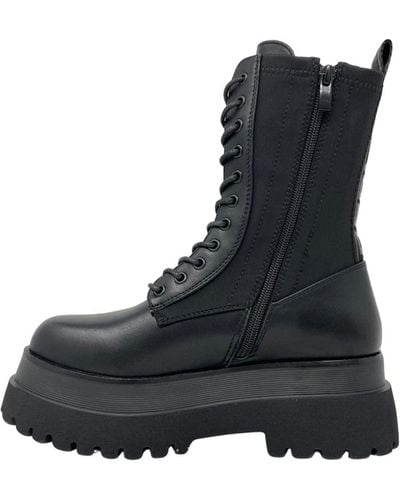 Replay Any-any Military Mid Calf Boot - Black