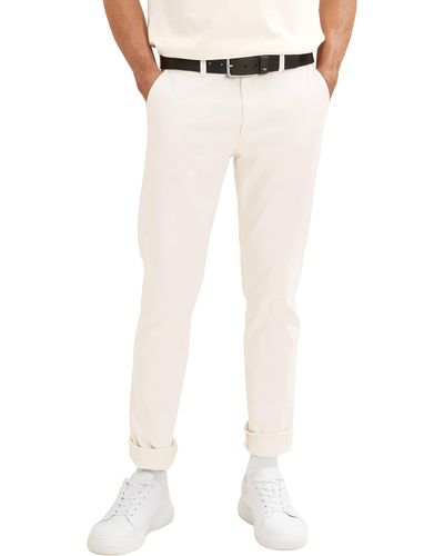 Tom Tailor Travis Slim Chino Hose mit Stretch - Weiß