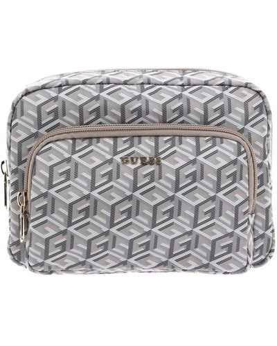 Guess Cosmetic Pouch Stone - Metallic
