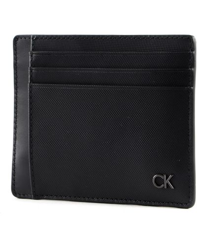 Calvin Klein Hombre Cartera Ck ID Cardholder Pequeña - Negro