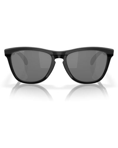 Oakley Oo9284a Frogskins Range Low Bridge Fit Round Sunglasses - Black