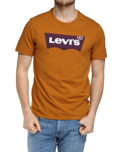 Levi's Graphic Crewneck Tee T-Shirt - Orange