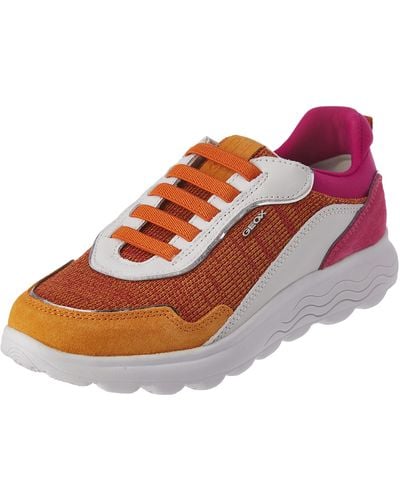 Geox D Spherica Sneakers - Oranje