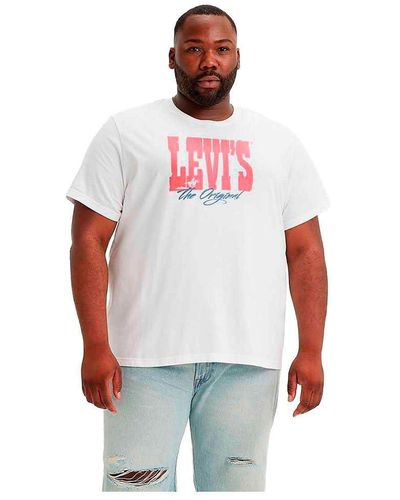 Levi's LEVIS Big SS Relaxed FIT Tee Whites - Rot