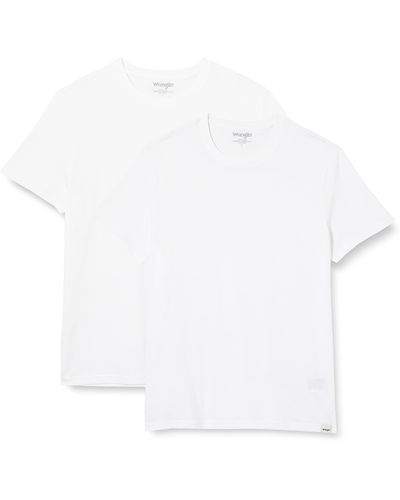 Wrangler 2 Pack Tee T-shirt - White