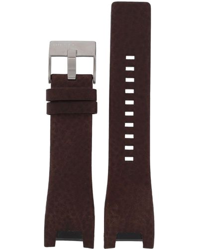 DIESEL Uhrenarmband 26mm Leder Braun Uhrband DZ-1629 / LB-DZ1629