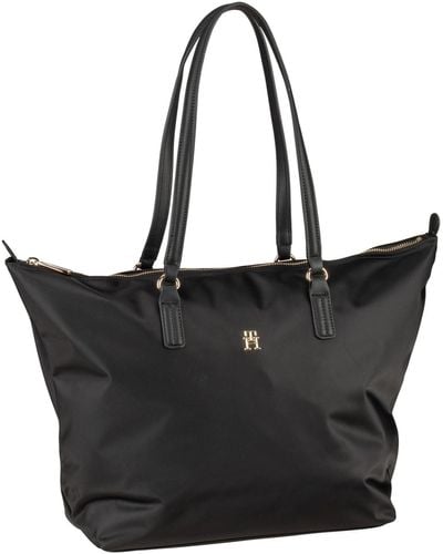 Tommy Hilfiger Poppy Th Tote Aw0aw15639 - Black