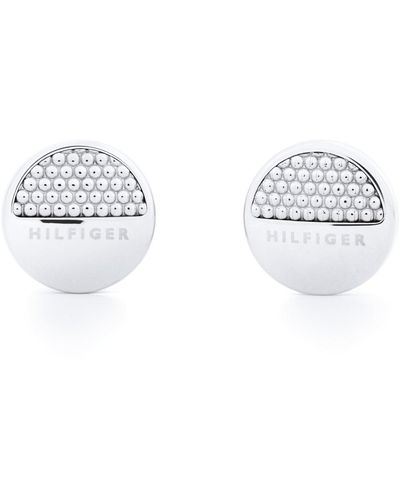 Tommy Hilfiger Jewelry Pendientes de botón para Mujer de Acero inoxidable - 2701087 - Metálico