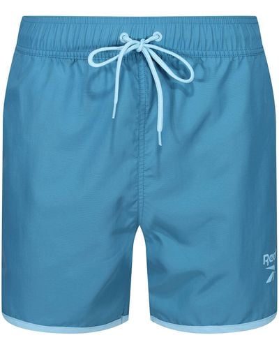 Reebok S Swim Shorts In Blue Mid Length