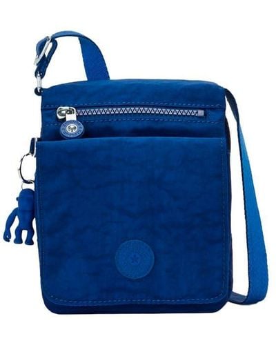 Kipling New Eldorado Minibag Leichte Crossbody Nylon Reisetasche - Blau
