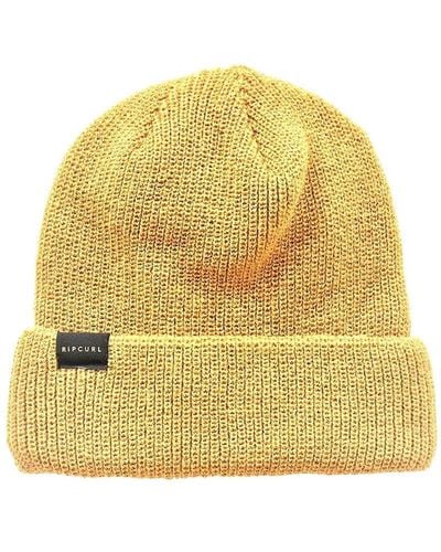 Rip Curl Gold - - Regular Fit - Woven Badge. 100% Acrylic - High - Yellow