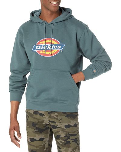 Dickies Big & Tall Tricolor Dwr Pullover Fleece - Blue