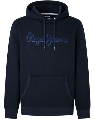 Pepe Jeans Ryan Hoodie Hooded Sweatshirt - Blau